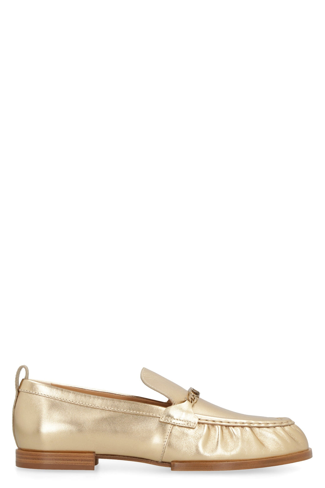 Tod's-OUTLET-SALE-Metallic leather loafers-ARCHIVIST