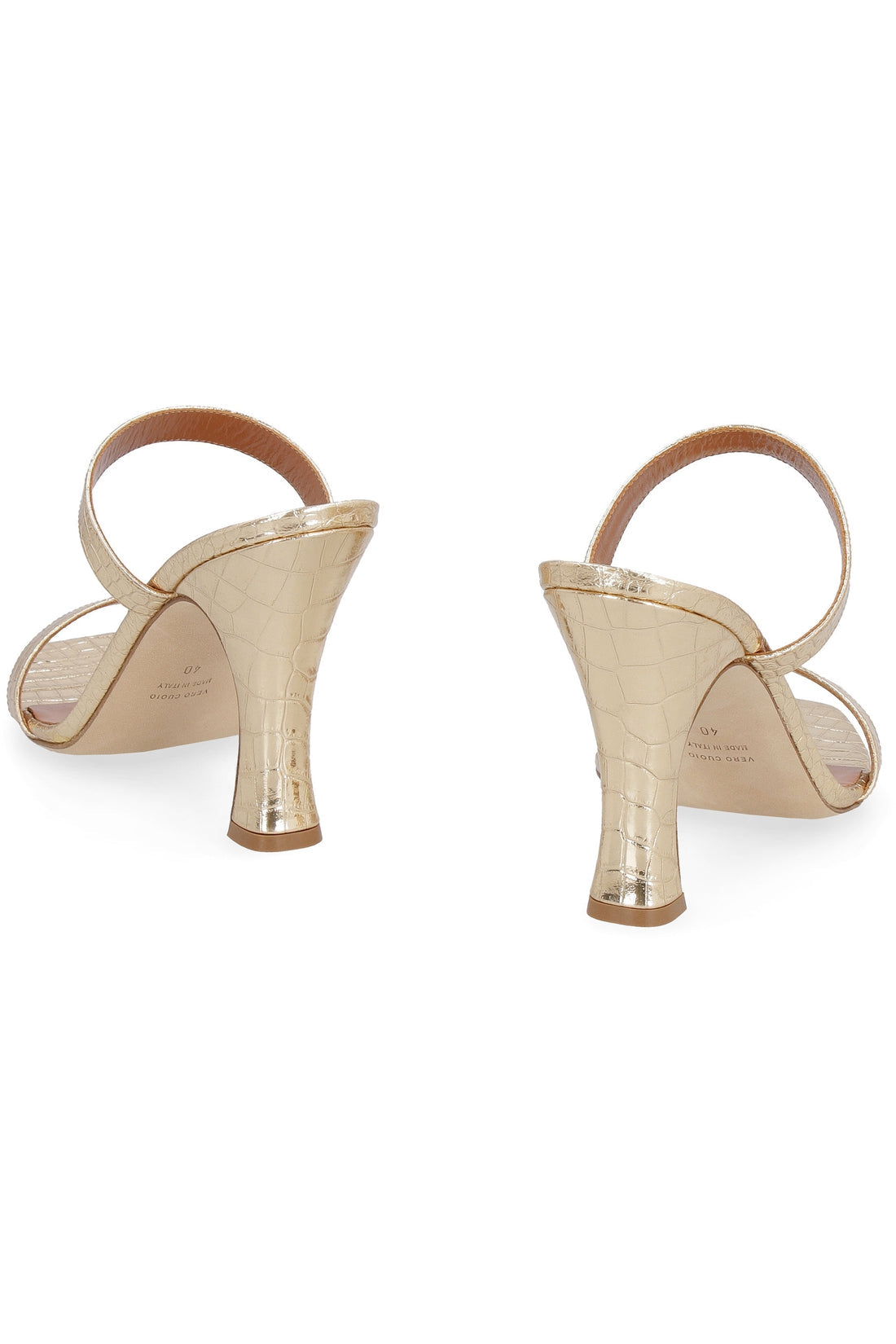 Paris Texas-OUTLET-SALE-Metallic leather sandals-ARCHIVIST