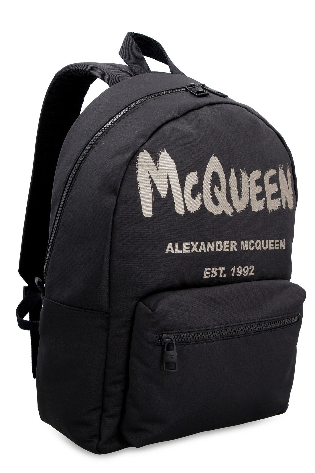 Alexander McQueen-OUTLET-SALE-Metropolitan logo detail backpack-ARCHIVIST