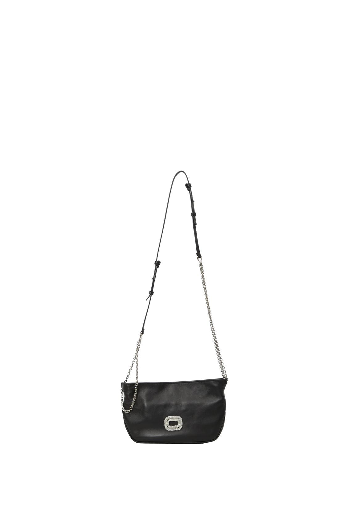 Roger Vivier-OUTLET-SALE-Micro Pilgrim leather bag-ARCHIVIST