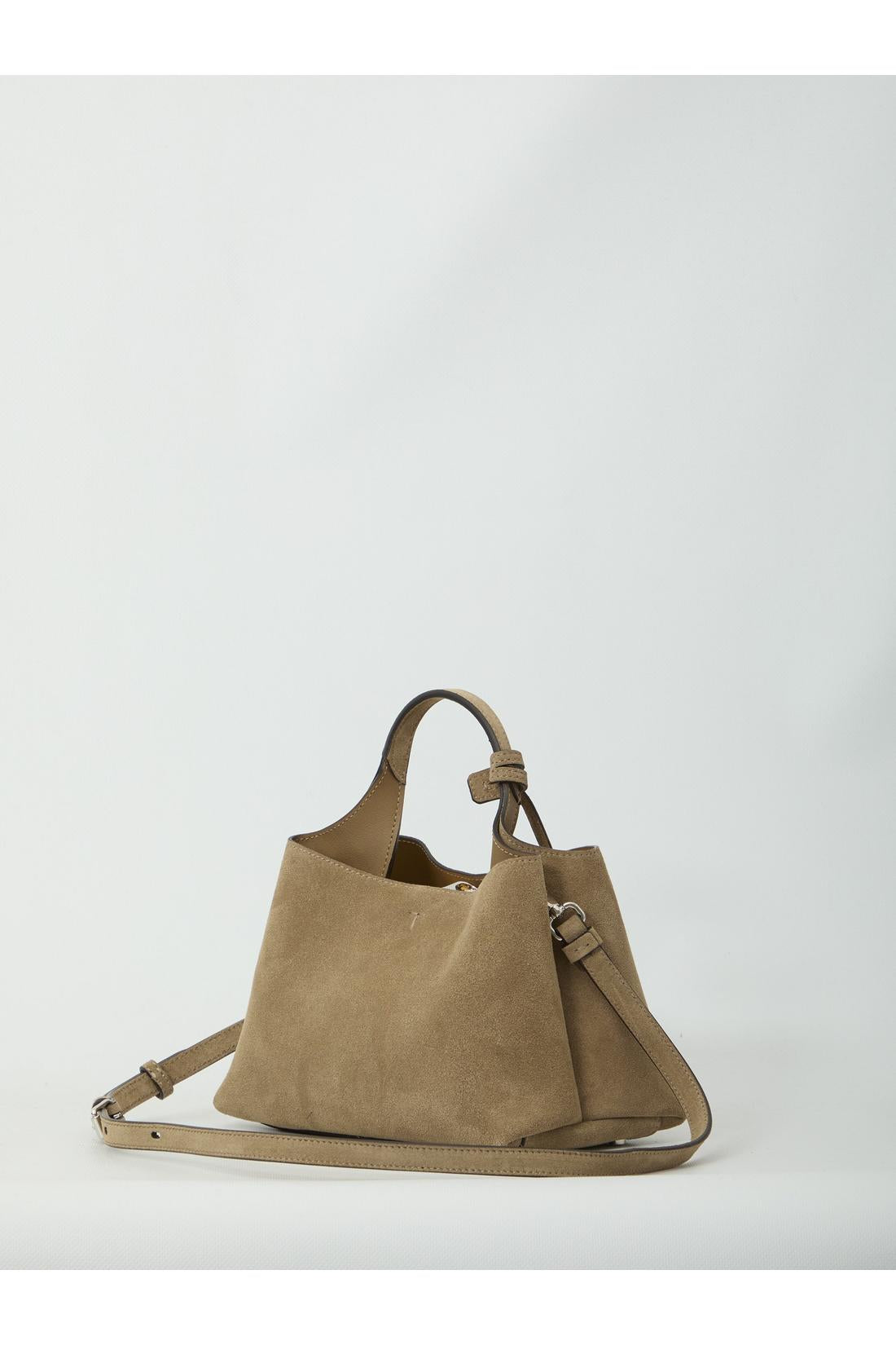 Tod'S-OUTLET-SALE-Micro suede leather bag-ARCHIVIST