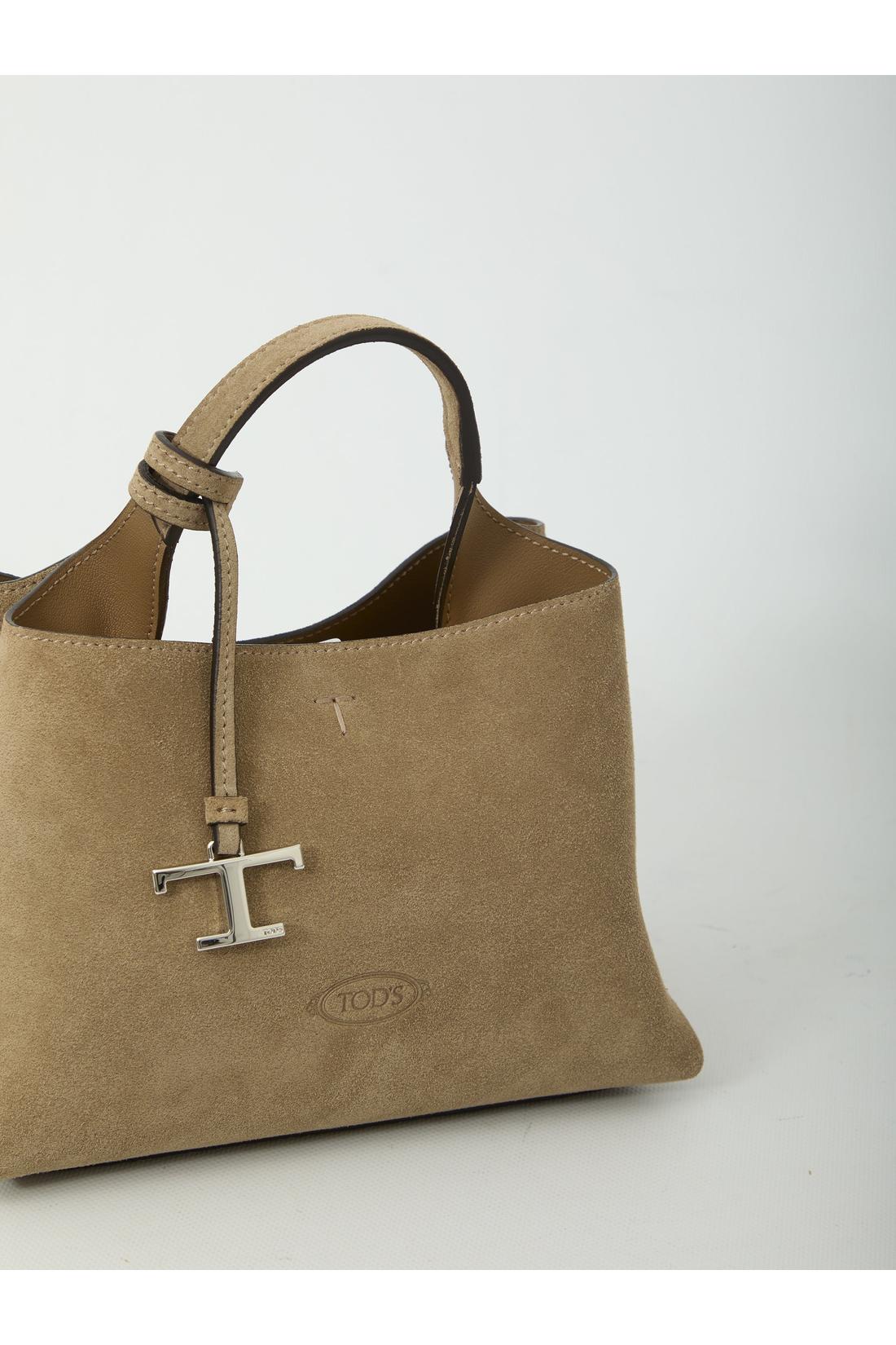 Tod'S-OUTLET-SALE-Micro suede leather bag-ARCHIVIST