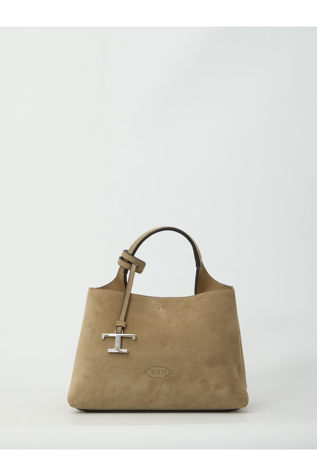 Tod'S-OUTLET-SALE-Micro suede leather bag-ARCHIVIST