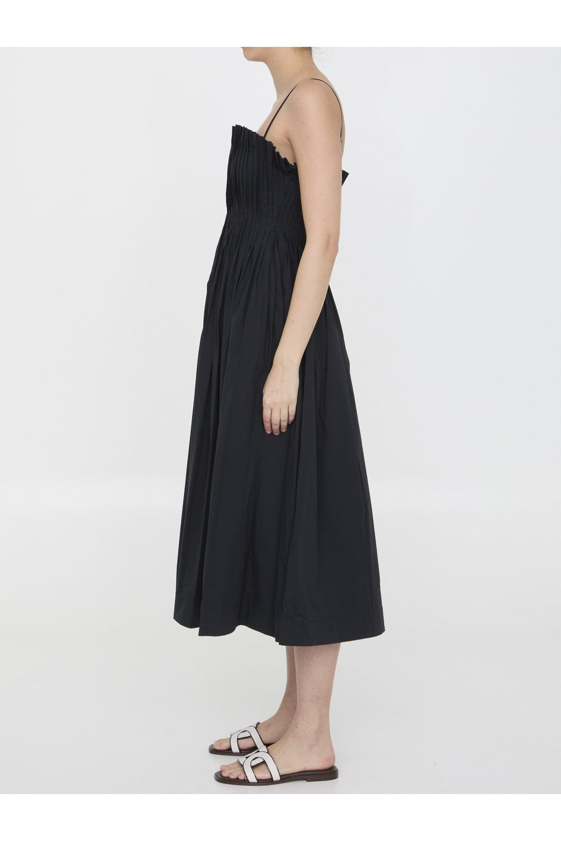 STAUD-OUTLET-SALE-Midi Bella dress-ARCHIVIST