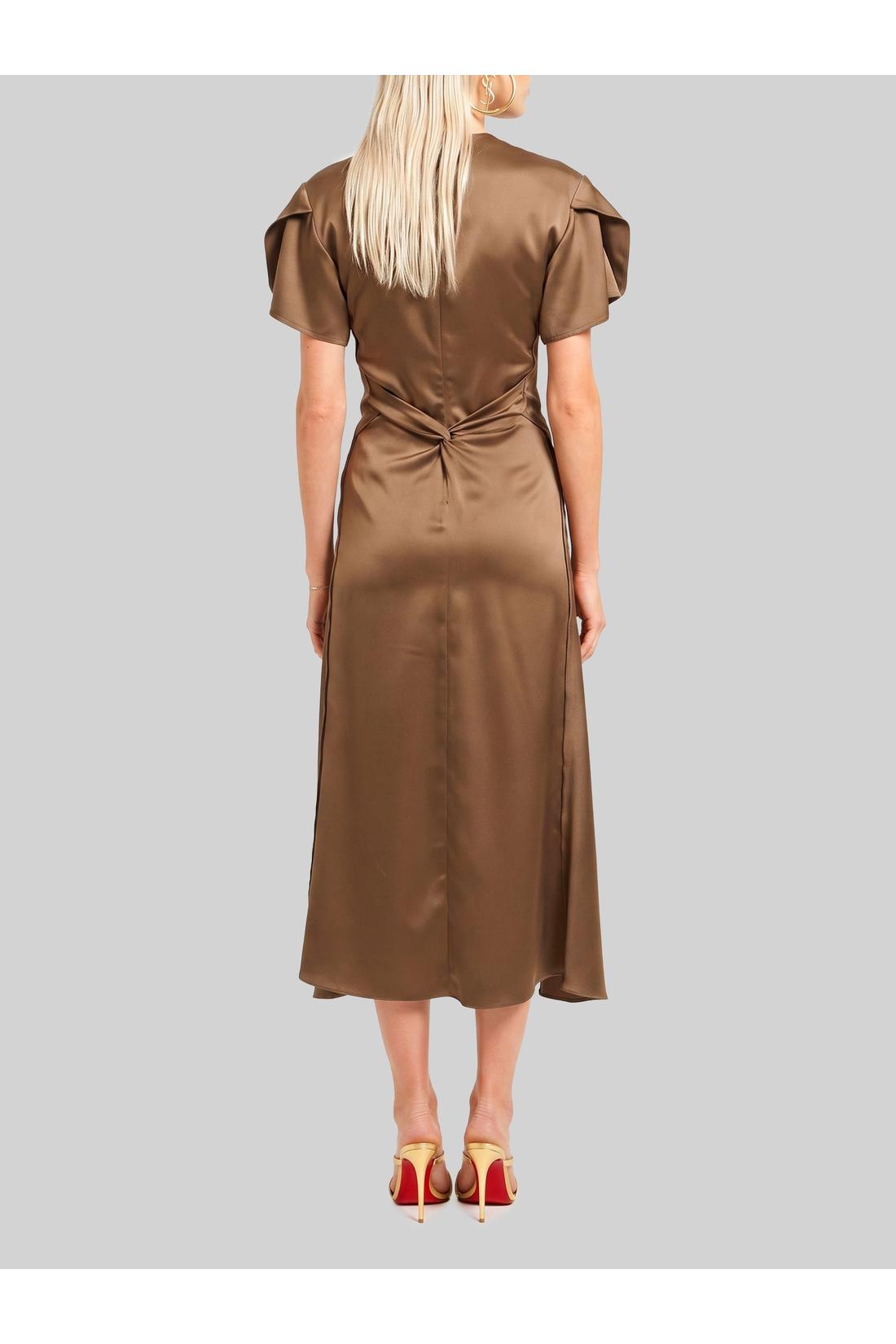 Sutton new york-OUTLET-SALE-Midi dress with draping-ARCHIVIST