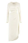 Off-White-OUTLET-SALE-Midi viscose dress-ARCHIVIST