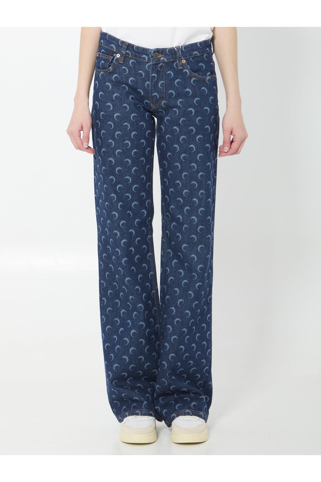Midnight Bootcut jeans-Jeans-Marine Serre-OUTLET-36-BLAU-ARCHIVIST-ARCHIVE-SALE