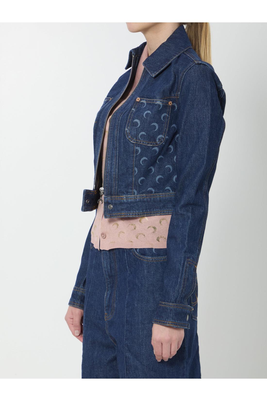 Marine Serre-OUTLET-SALE-Midnight Trucker jacket-ARCHIVIST