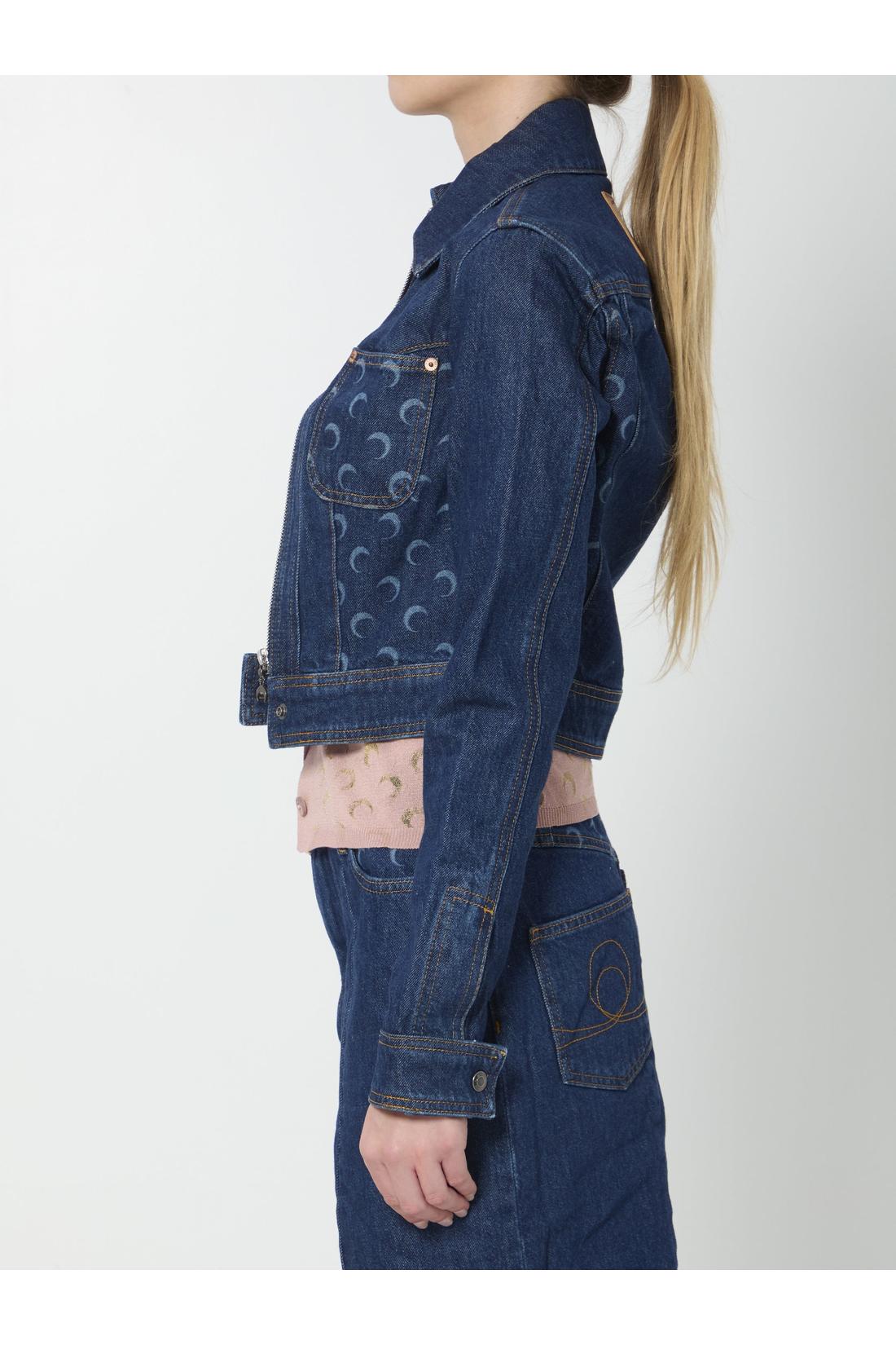 Marine Serre-OUTLET-SALE-Midnight Trucker jacket-ARCHIVIST
