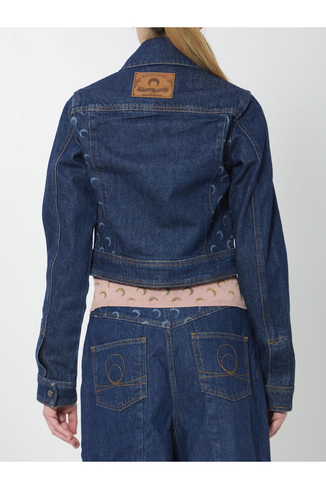 Marine Serre-OUTLET-SALE-Midnight Trucker jacket-ARCHIVIST