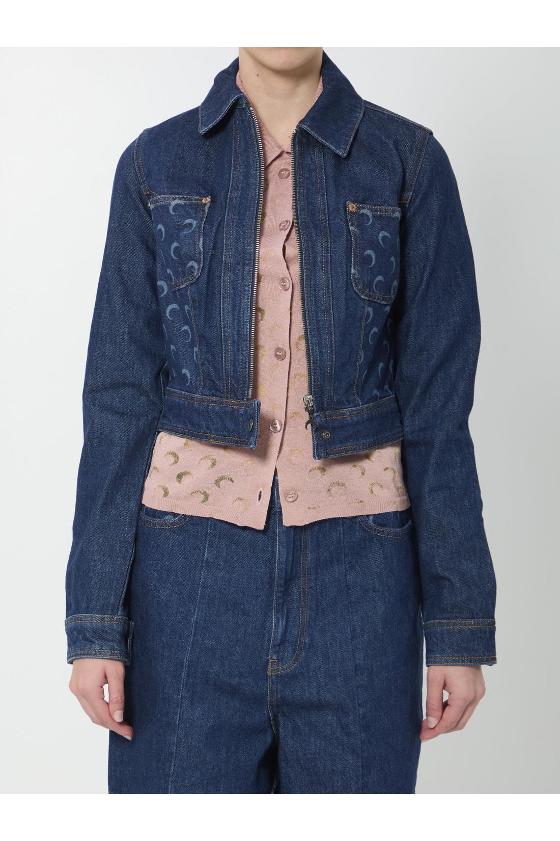 Marine Serre-OUTLET-SALE-Midnight Trucker jacket-ARCHIVIST
