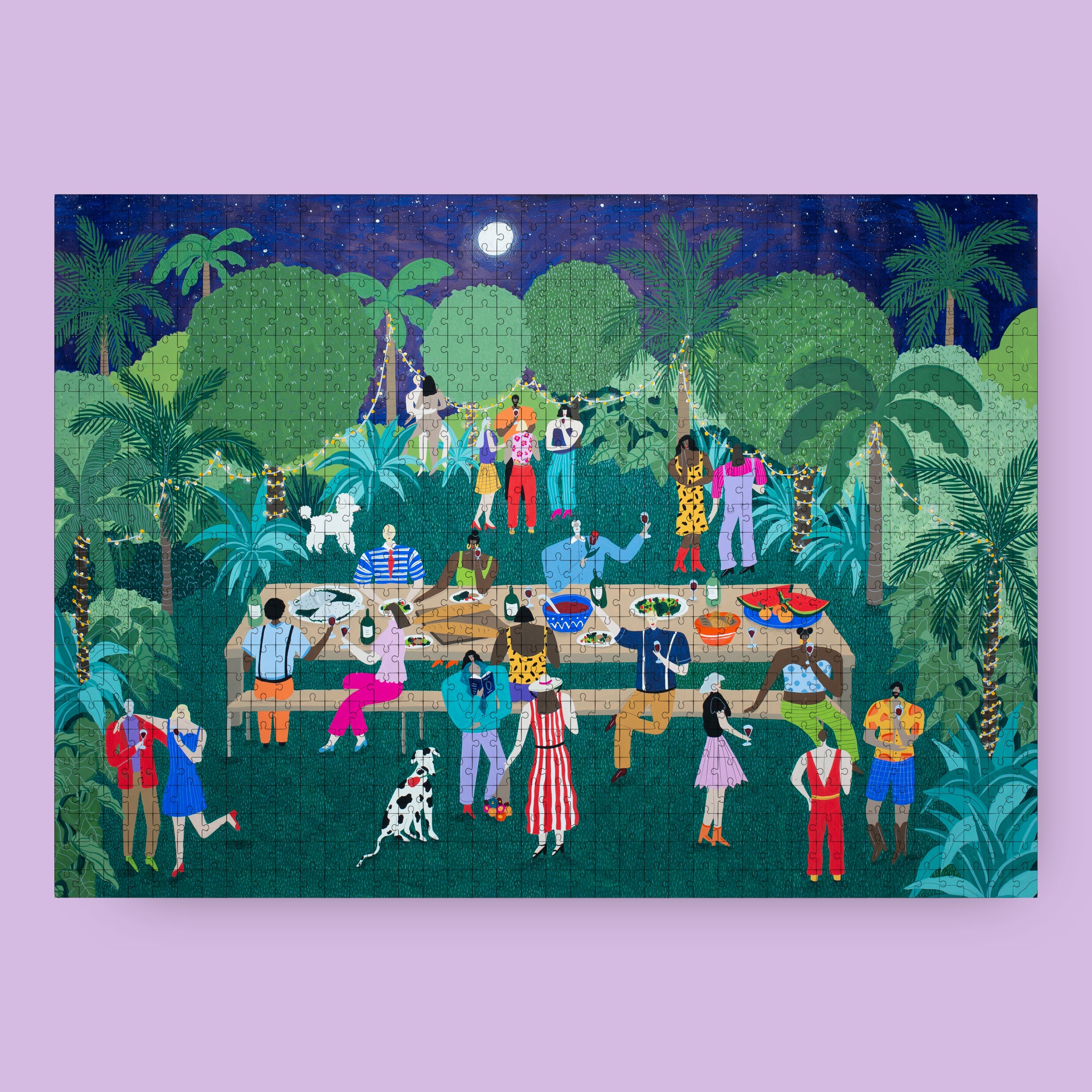 Das Puzzle Kollektiv-"Midnight In Paradise"-1000 Teile-Black-Deal-Outlet-by-ARCHIVIST