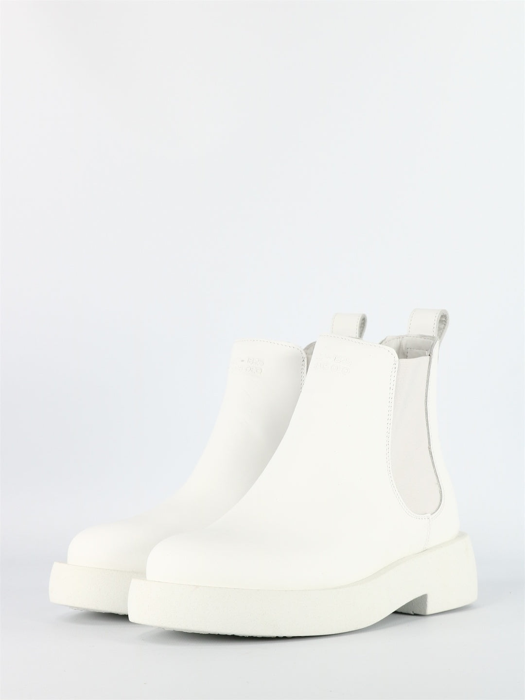 CLARKS-OUTLET-SALE-Mileno Chelsea White Leather-ARCHIVIST