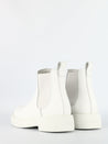 CLARKS-OUTLET-SALE-Mileno Chelsea White Leather-ARCHIVIST