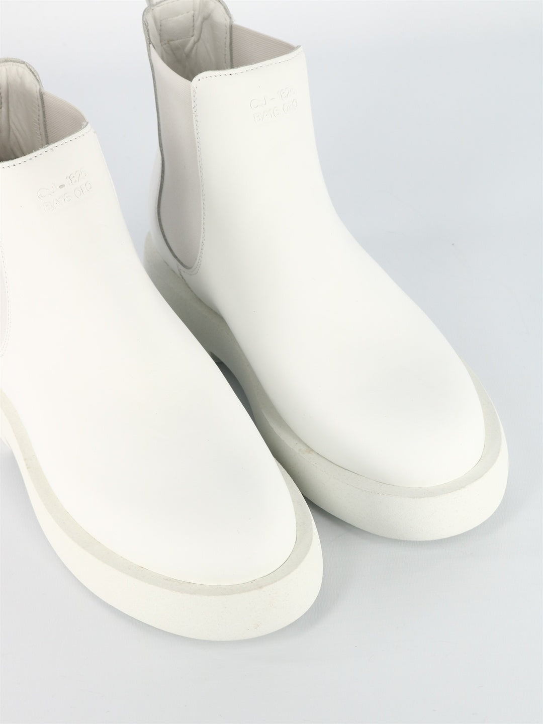 CLARKS-OUTLET-SALE-Mileno Chelsea White Leather-ARCHIVIST