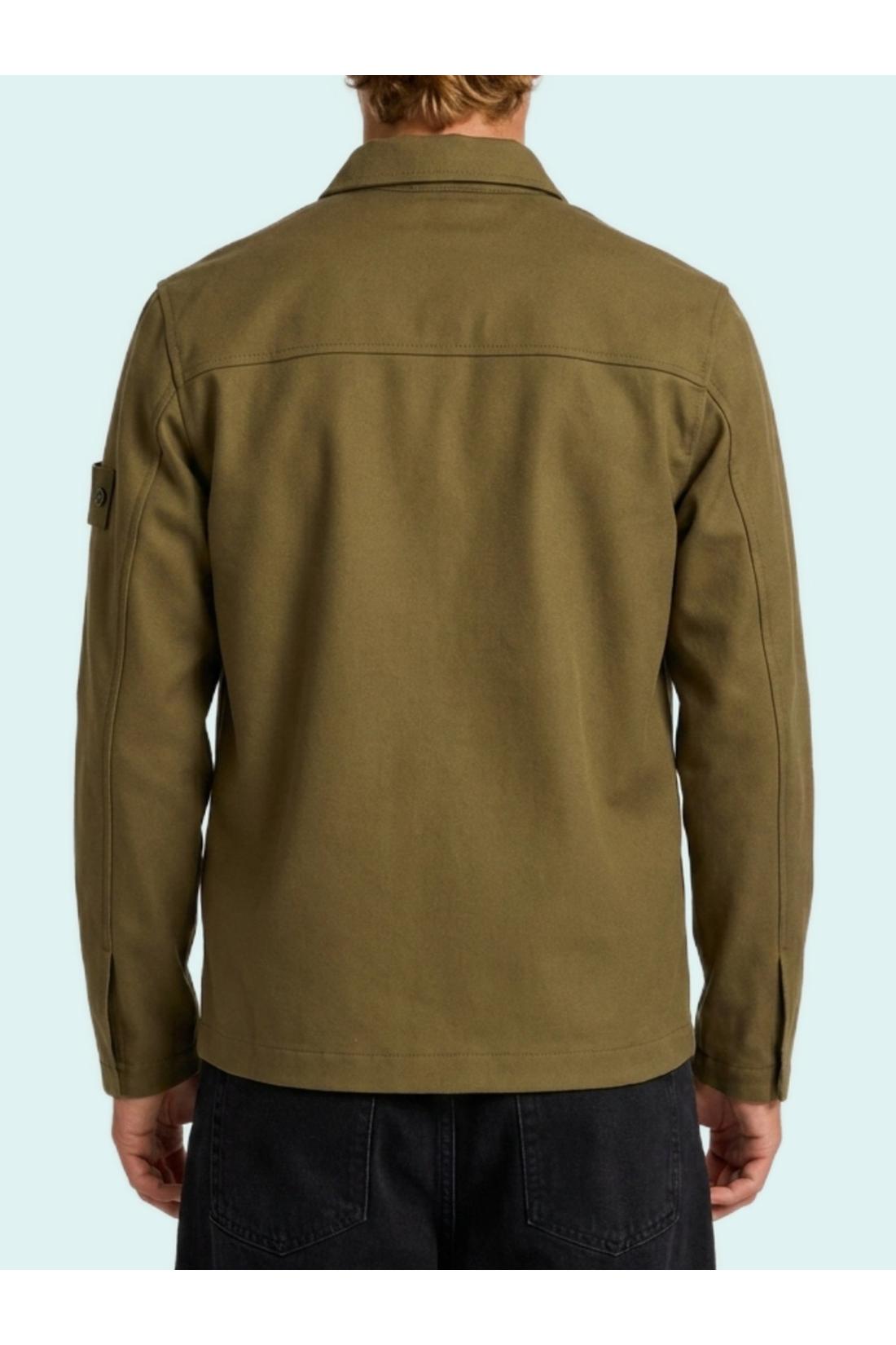 Stone Island-OUTLET-SALE-Military green Ghost overshirt-ARCHIVIST