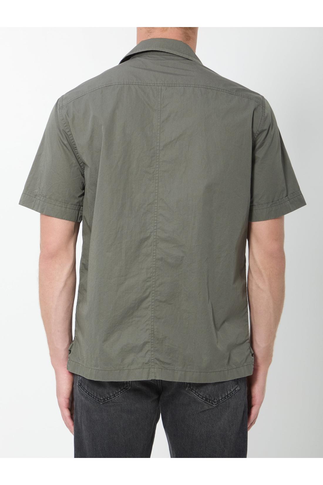 Military green cotton shirt-Shirts-Dolce & Gabbana-OUTLET-ARCHIVIST-ARCHIVE-SALE
