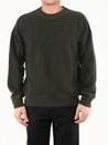 TEN C-OUTLET-SALE-Military green reversible sweater-ARCHIVIST