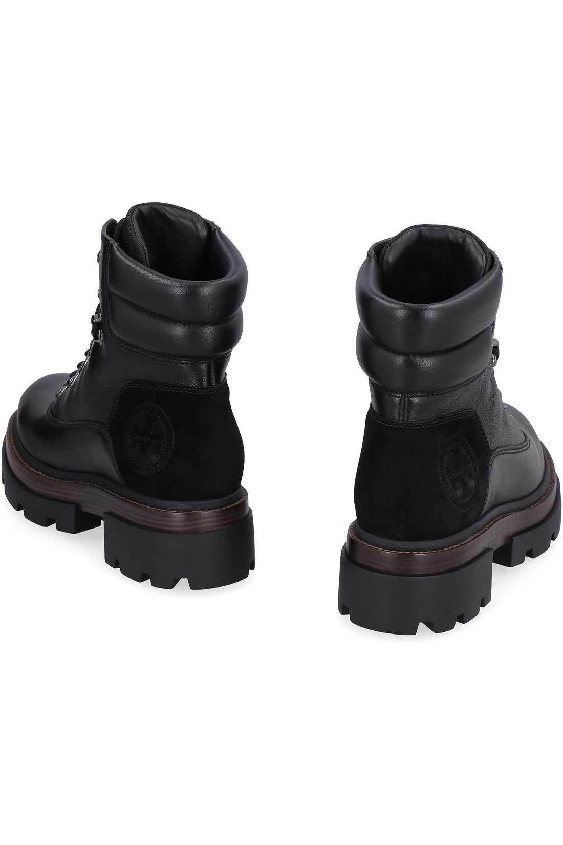 Tory Burch-OUTLET-SALE-Miller leather combat boots-ARCHIVIST