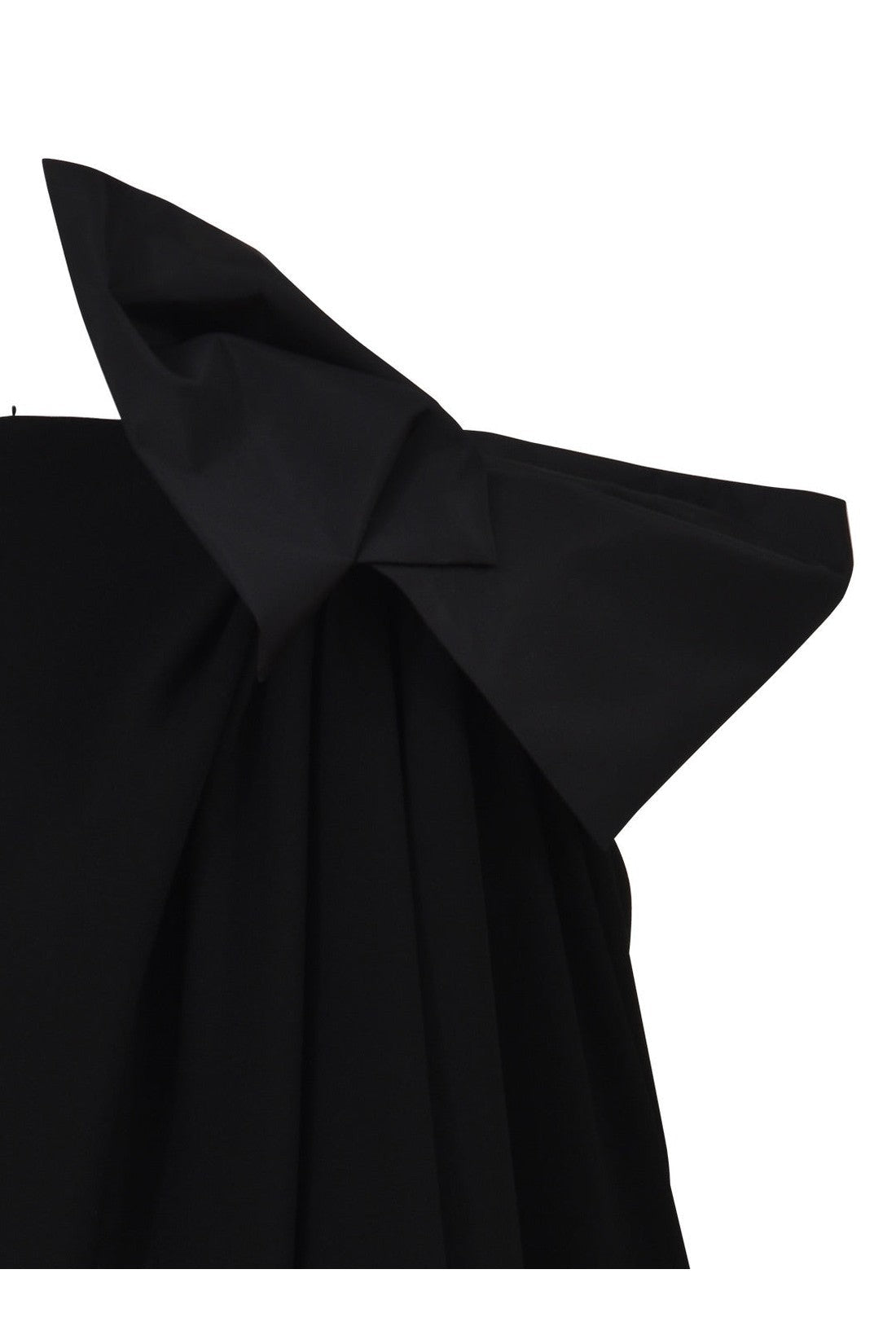 SAINT LAURENT-OUTLET-SALE-Mini Black Dress with Bow-ARCHIVIST