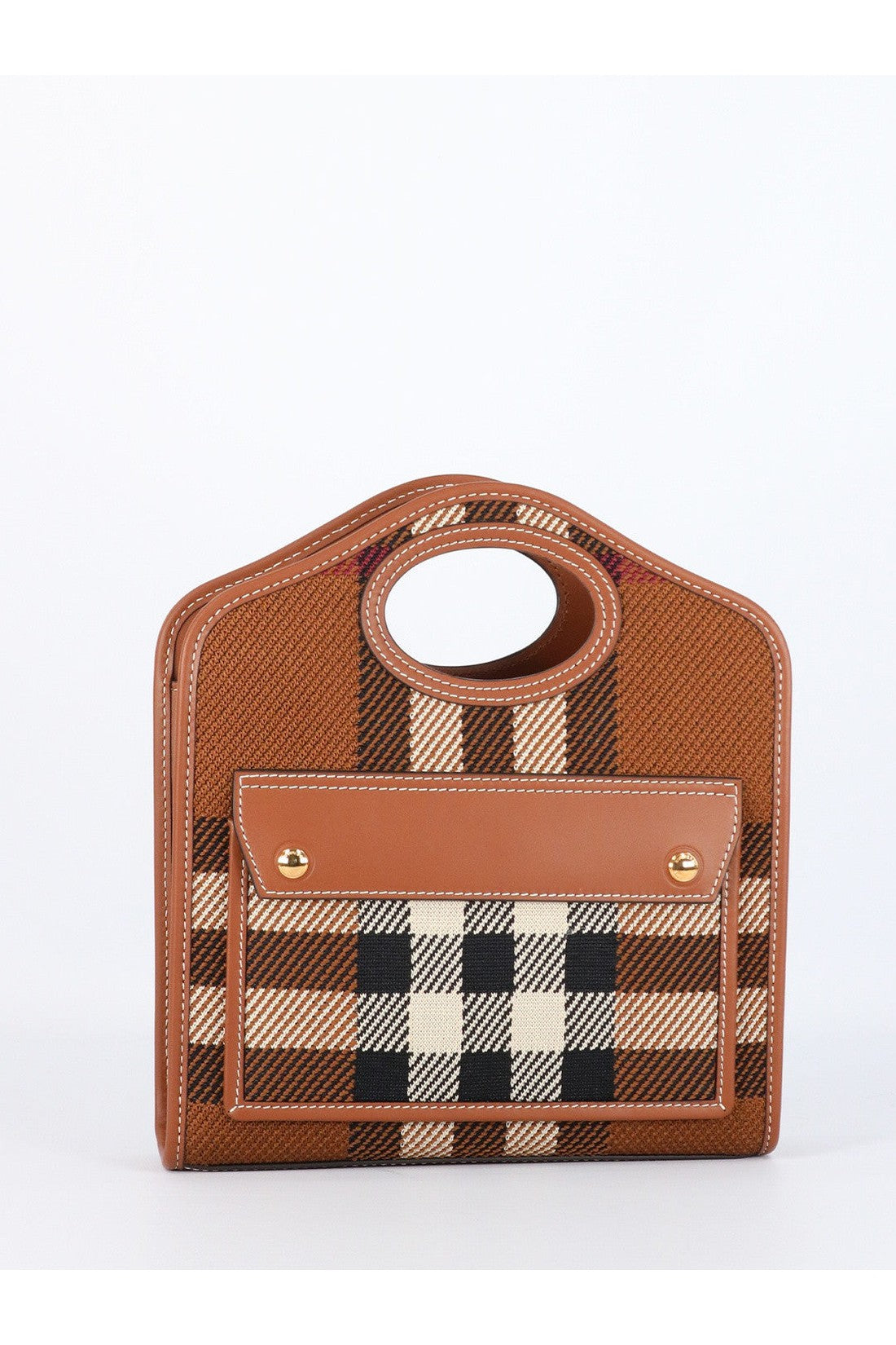 BURBERRY-OUTLET-SALE-Mini Check Pocket bag-ARCHIVIST