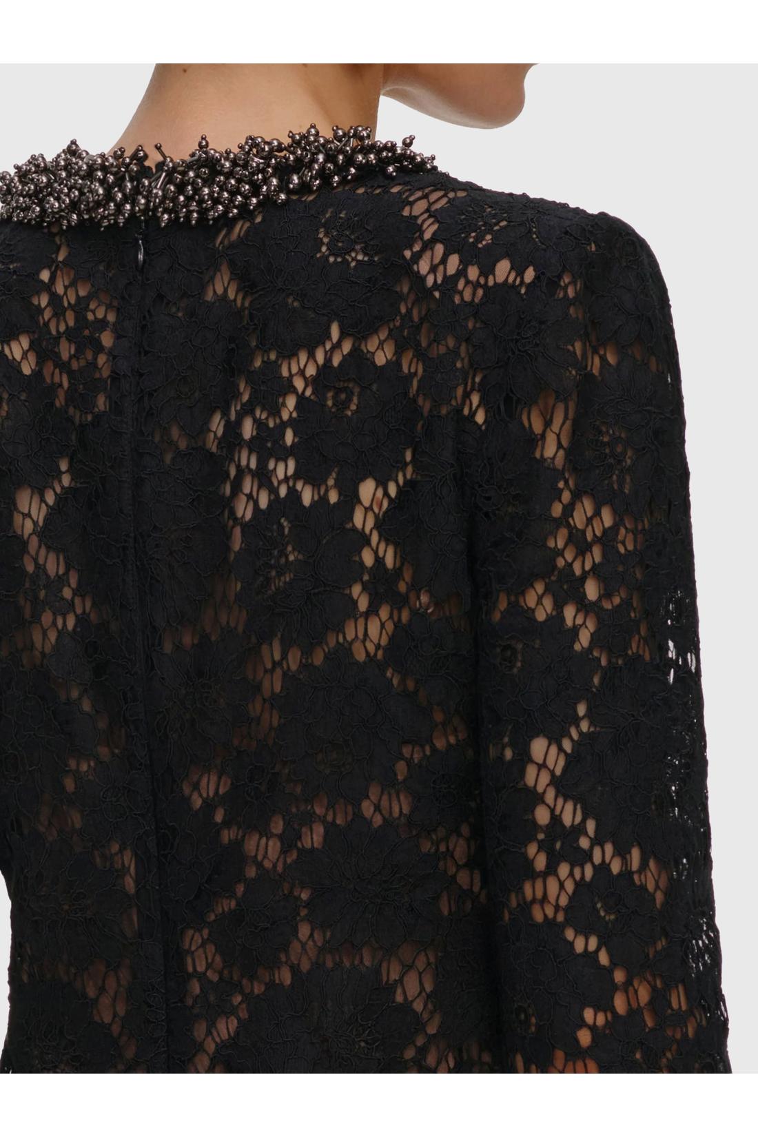 Self Portrait-OUTLET-SALE-Mini black lace dress-ARCHIVIST