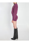 The Attico-OUTLET-SALE-Mini dress in burgundy-ARCHIVIST