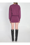 The Attico-OUTLET-SALE-Mini dress in burgundy-ARCHIVIST