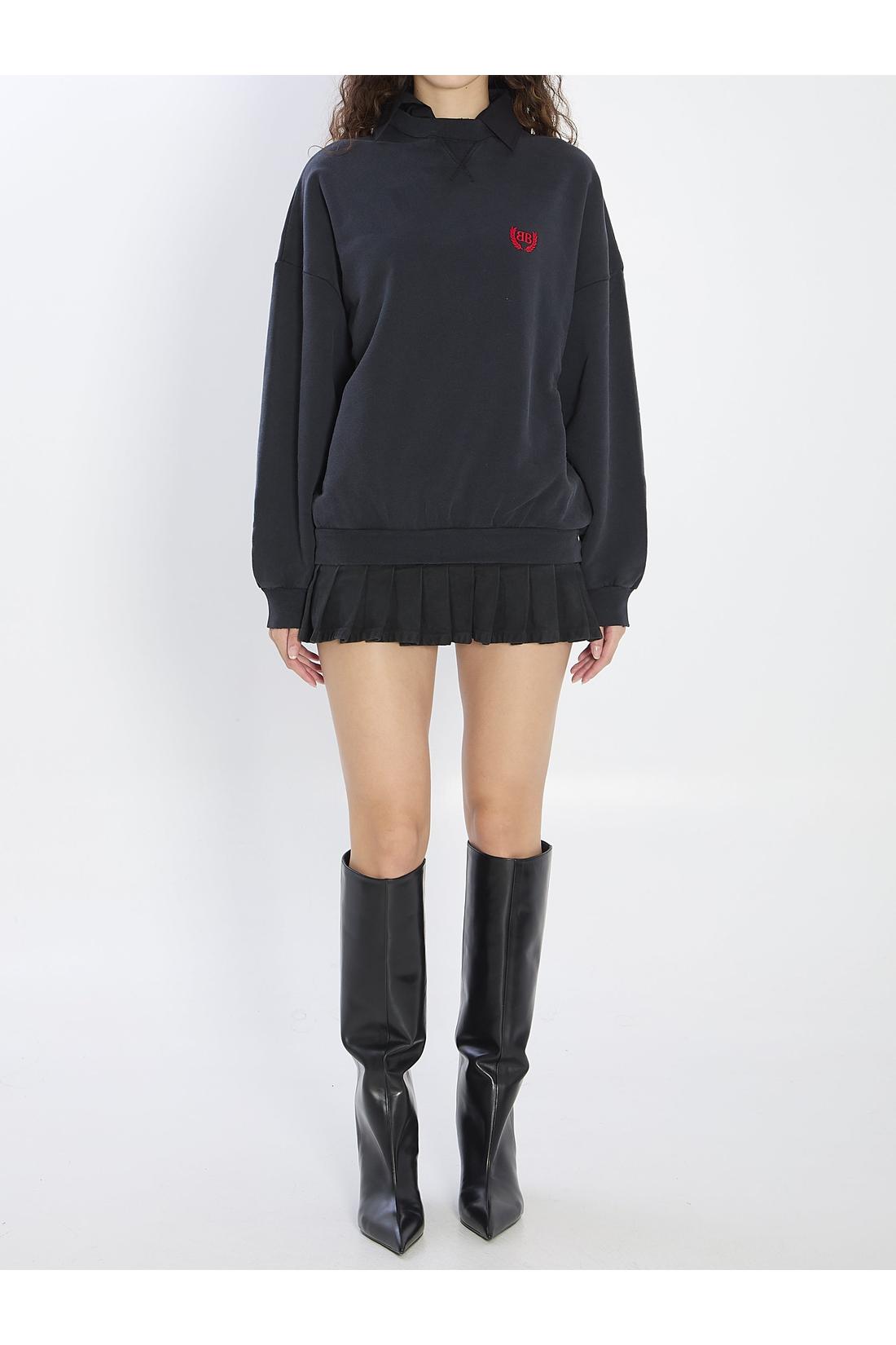 Balenciaga-OUTLET-SALE-Mini dress in cotton-ARCHIVIST