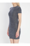 Alexander Wang-OUTLET-SALE-Mini dress in graphite-ARCHIVIST