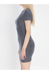 Alexander Wang-OUTLET-SALE-Mini dress in graphite-ARCHIVIST