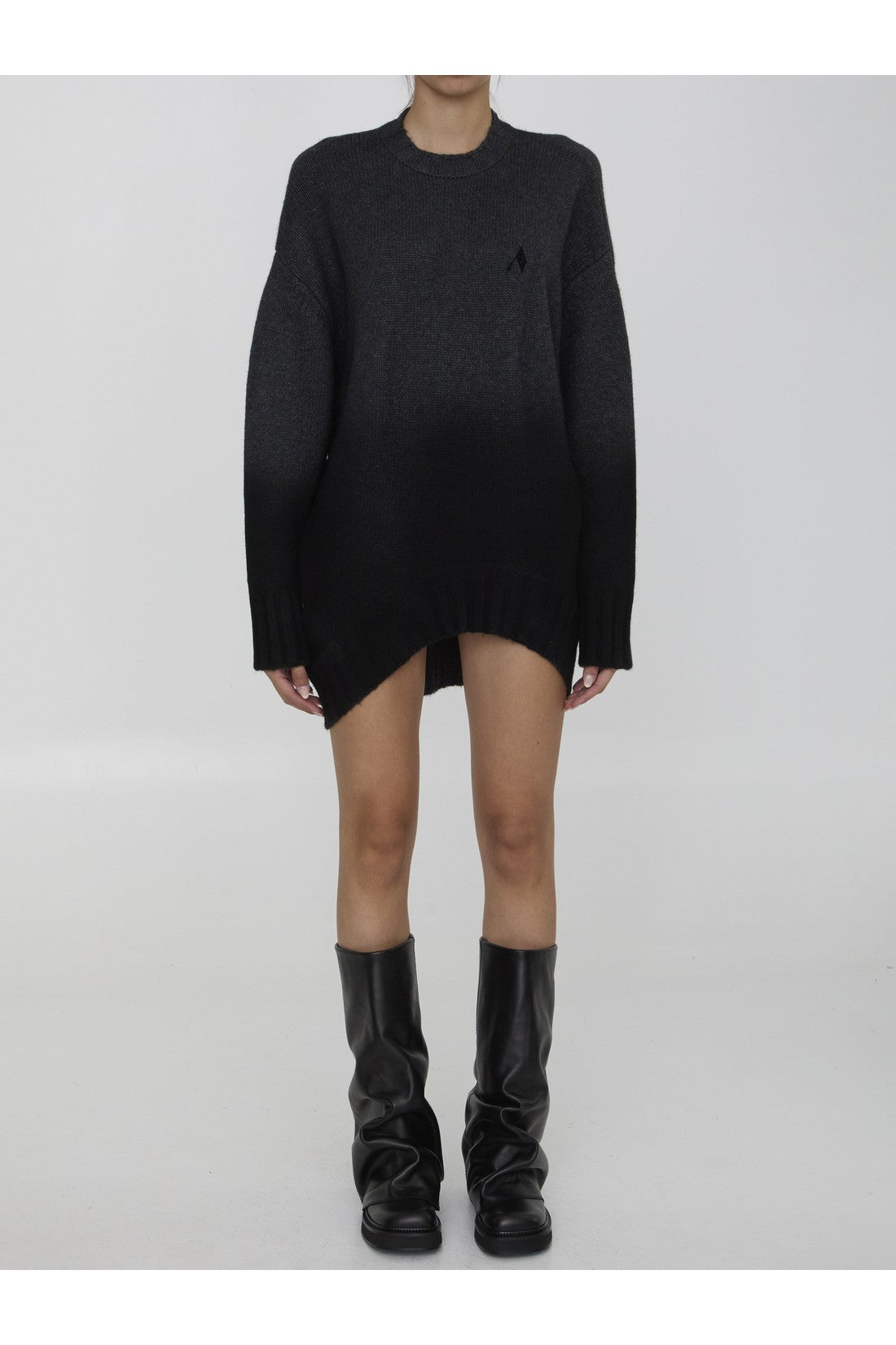 THE ATTICO-OUTLET-SALE-Mini dress in wool and cashmere-ARCHIVIST