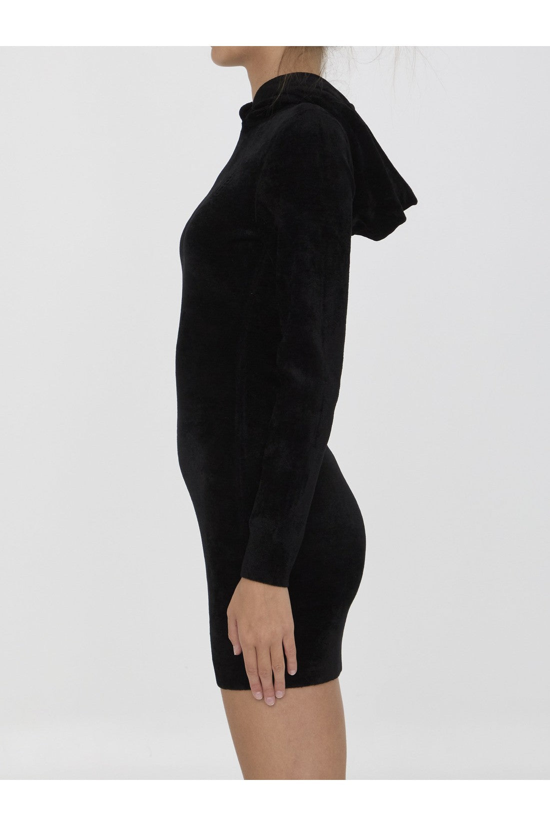 Alexander Wang-OUTLET-SALE-Mini dress with embossed logo-ARCHIVIST