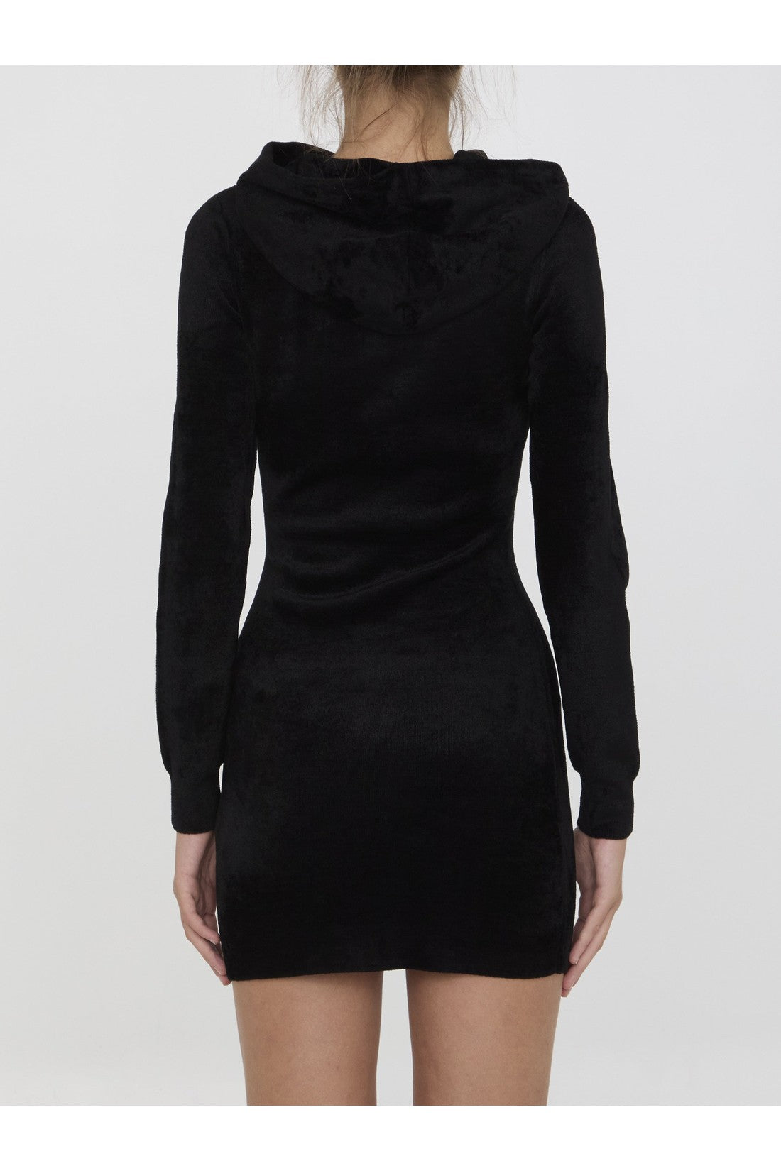 Alexander Wang-OUTLET-SALE-Mini dress with embossed logo-ARCHIVIST