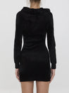 ALEXANDER WANG-OUTLET-SALE-Mini dress with embossed logo-ARCHIVIST