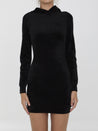 ALEXANDER WANG-OUTLET-SALE-Mini dress with embossed logo-ARCHIVIST