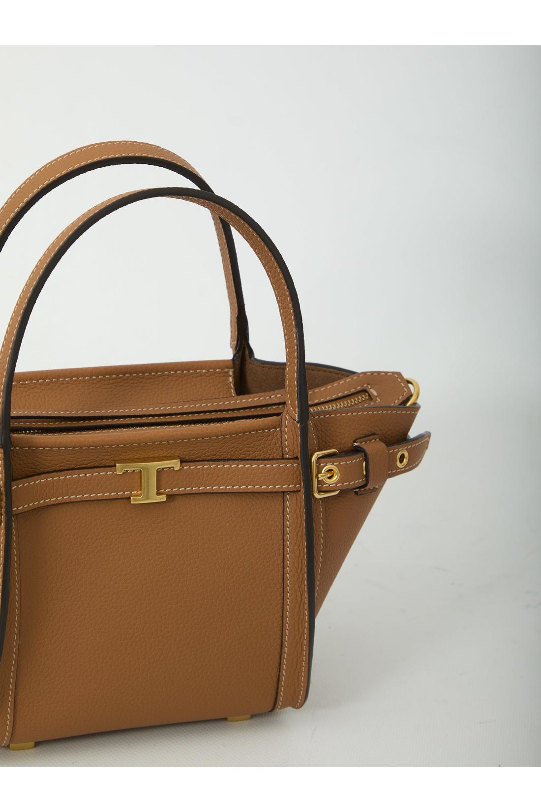 Tod'S-OUTLET-SALE-Mini leather shopping bag-ARCHIVIST