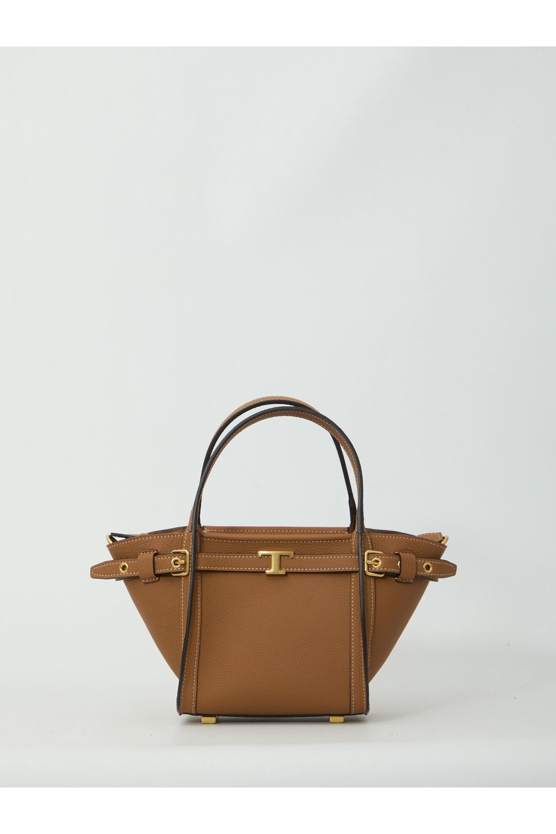 Tod'S-OUTLET-SALE-Mini leather shopping bag-ARCHIVIST
