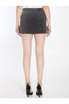 Alexander Wang-OUTLET-SALE-Mini skirt with crystals-ARCHIVIST