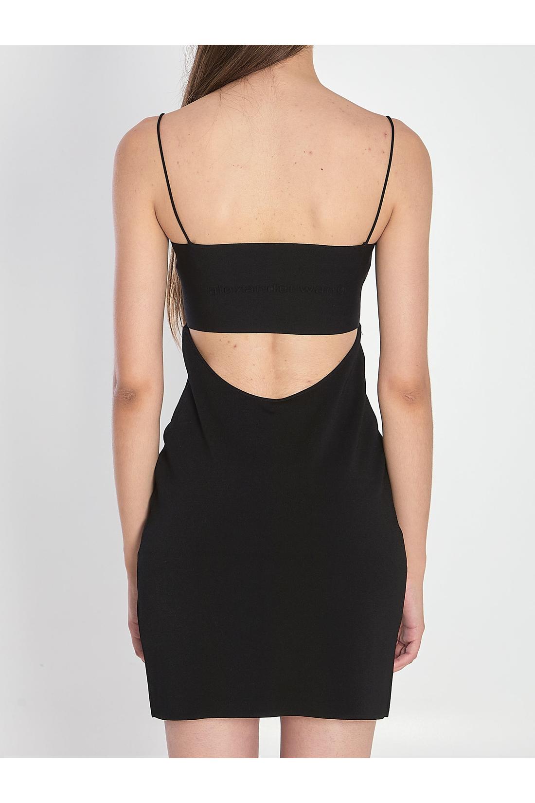 Alexander Wang-OUTLET-SALE-Mini slip dress with Cami band-ARCHIVIST