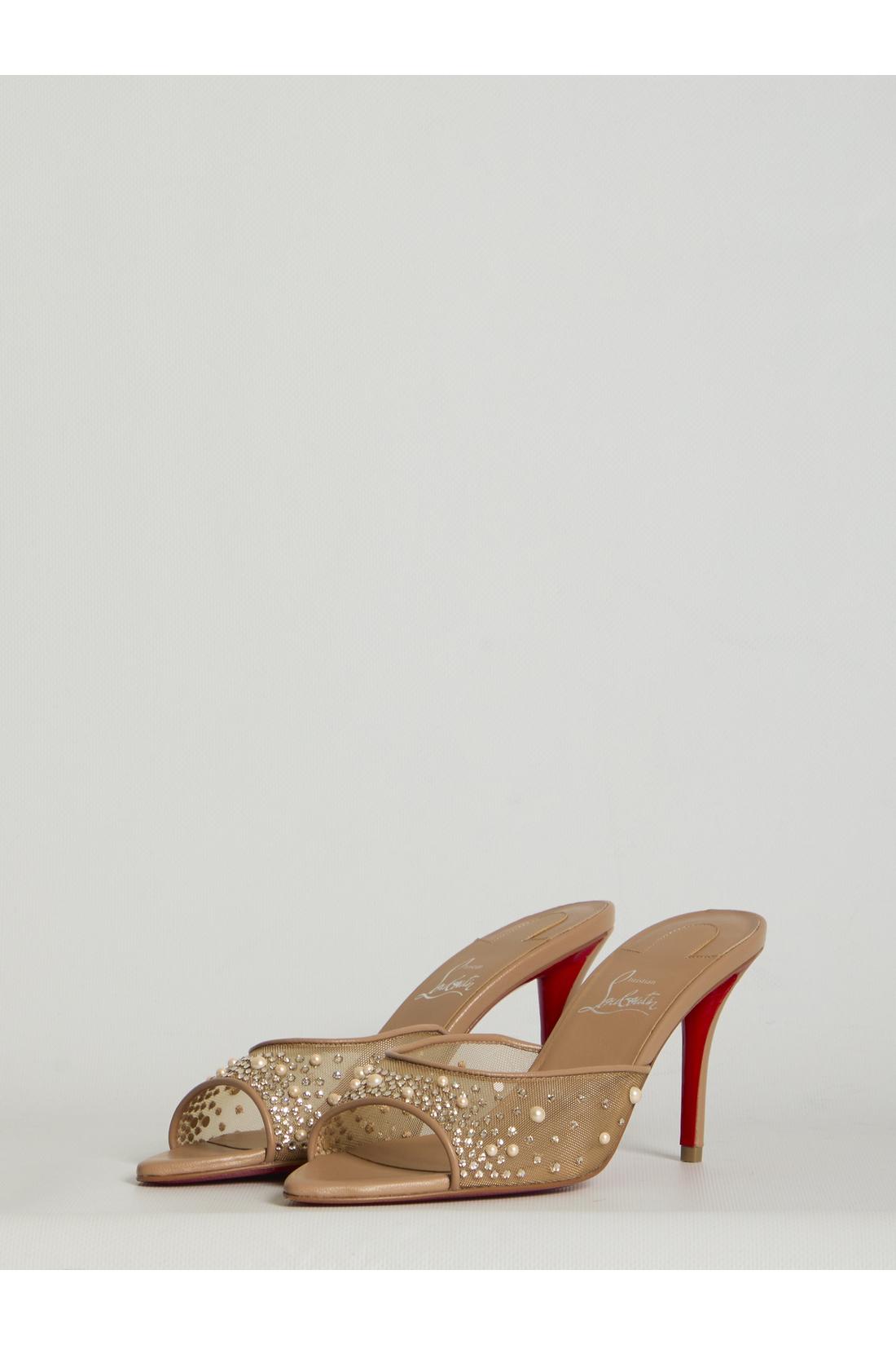 Christian Louboutin-OUTLET-SALE-Miss Z Desgrastrass Pearl mules-ARCHIVIST