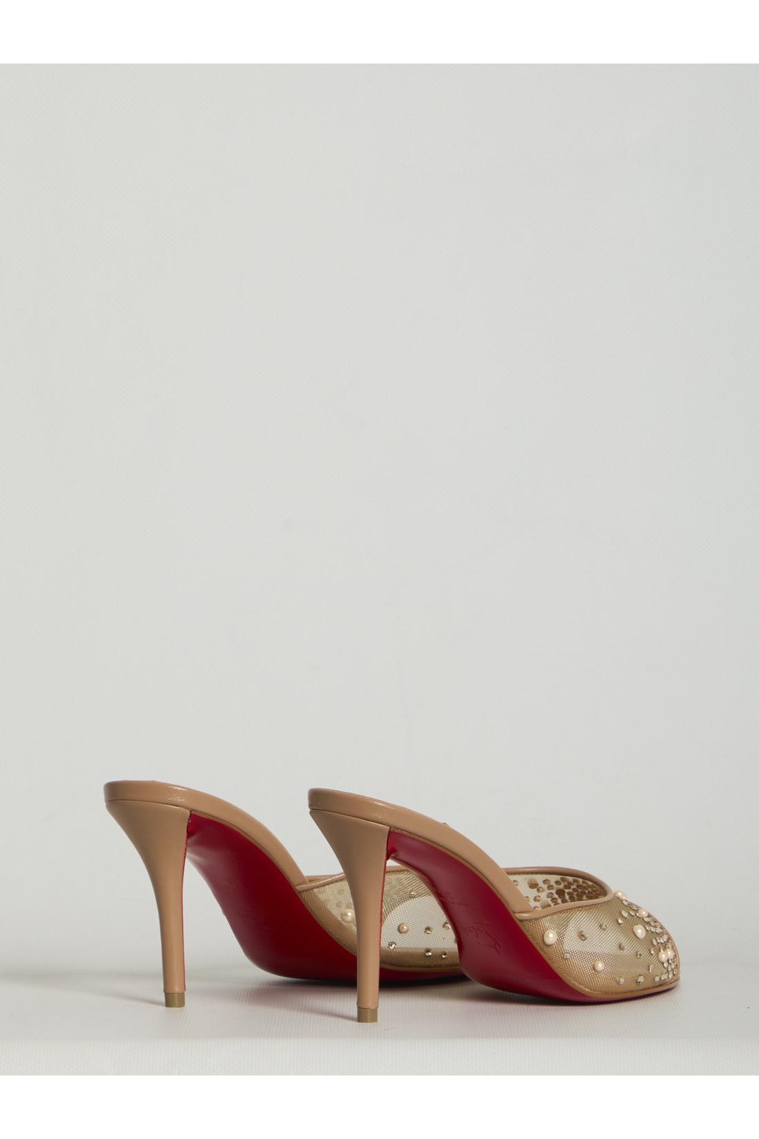 Christian Louboutin-OUTLET-SALE-Miss Z Desgrastrass Pearl mules-ARCHIVIST