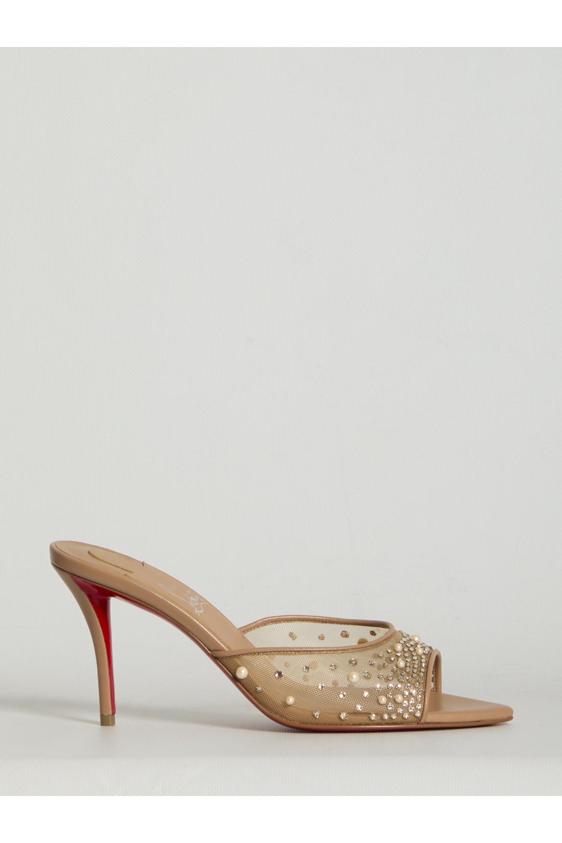 Christian Louboutin-OUTLET-SALE-Miss Z Desgrastrass Pearl mules-ARCHIVIST