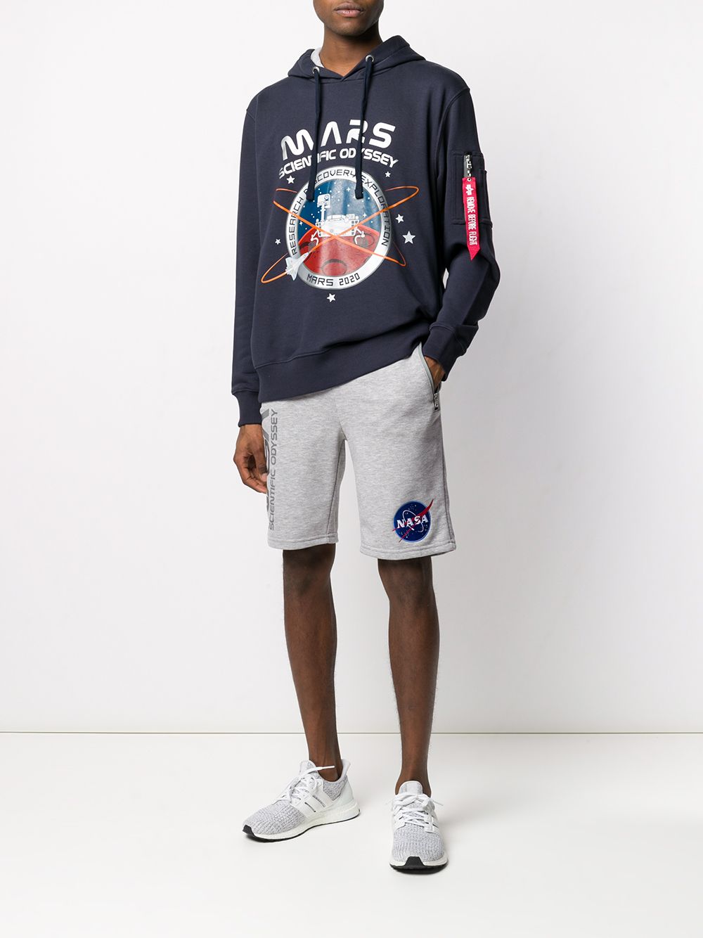 Alpha Industries-OUTLET-SALE-Mission To Mars Hoody Sweatshirt-ARCHIVIST