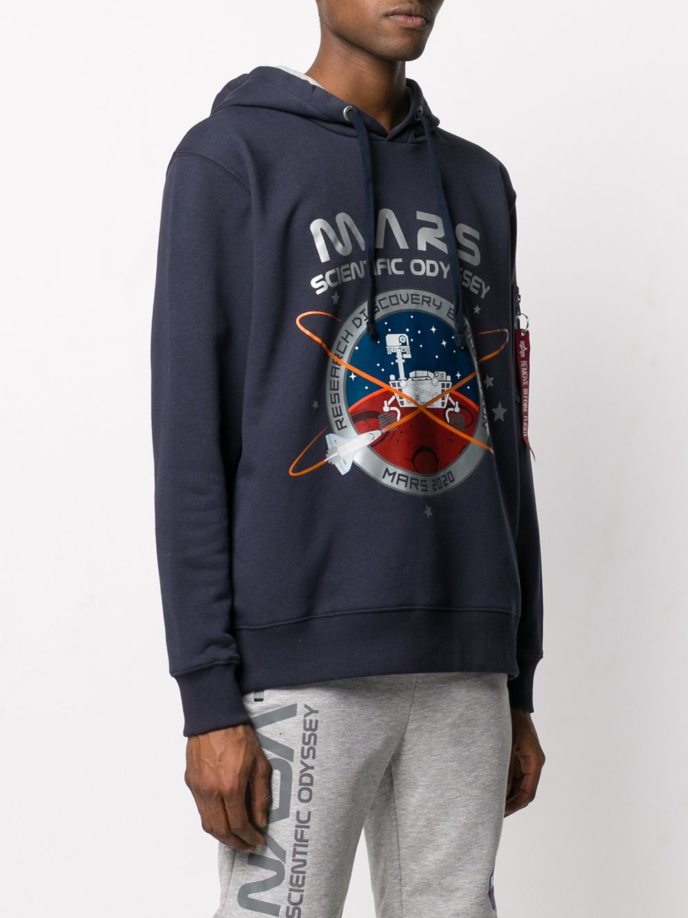 Alpha Industries-OUTLET-SALE-Mission To Mars Hoody Sweatshirt-ARCHIVIST