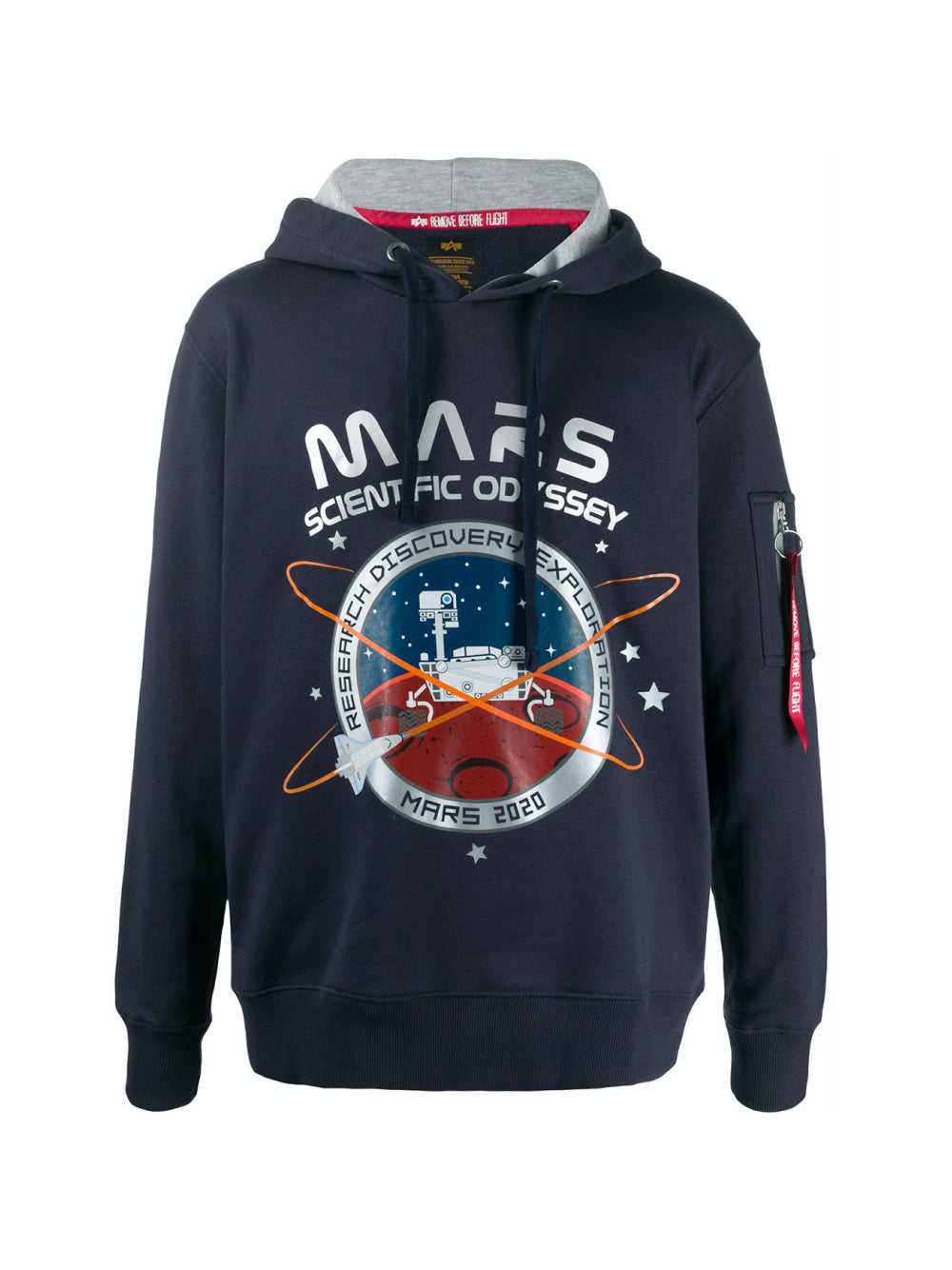 Alpha Industries-OUTLET-SALE-Mission To Mars Hoody Sweatshirt-ARCHIVIST