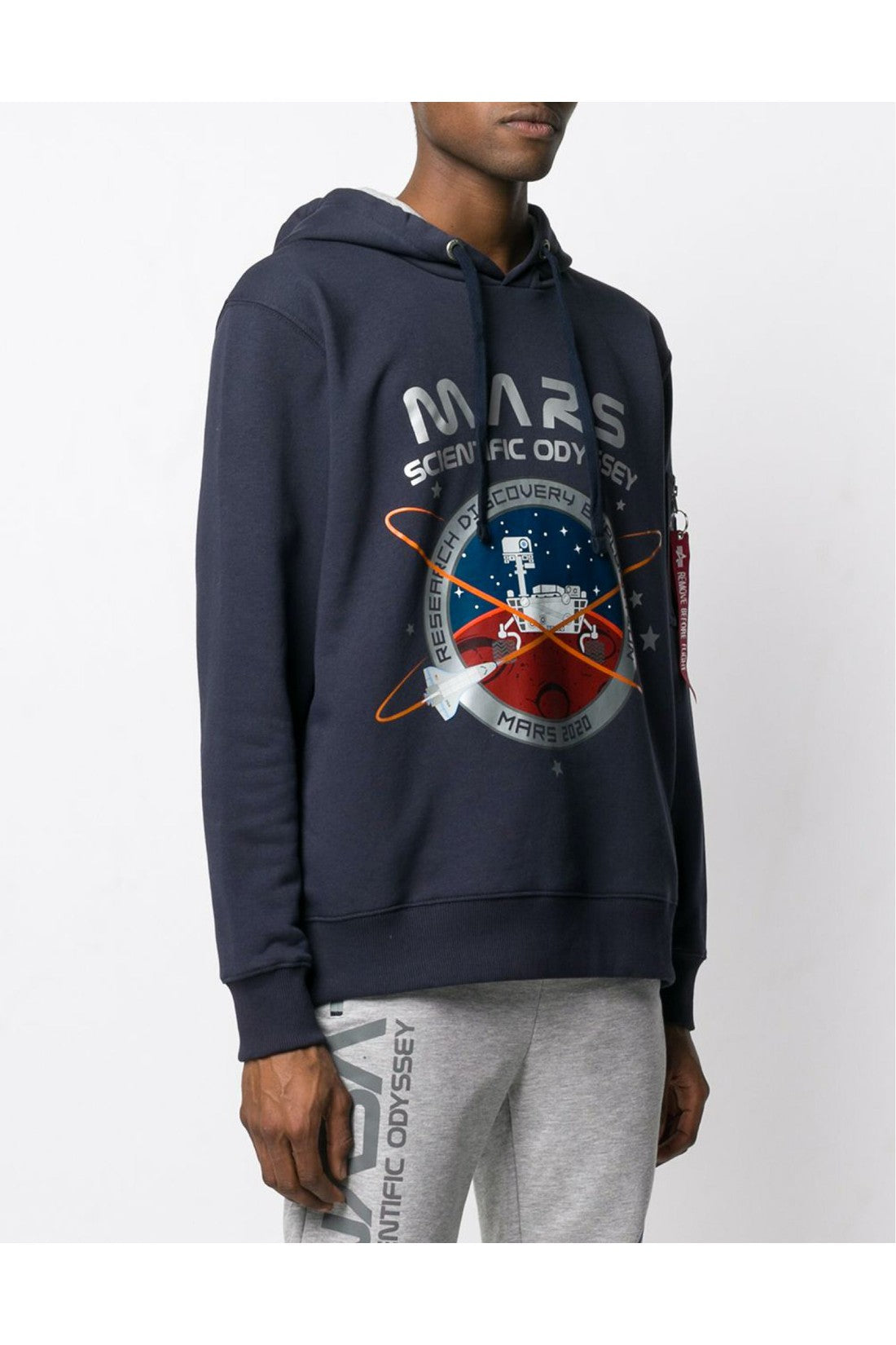 Alpha Industries-OUTLET-SALE-Mission To Mars Hoody Sweatshirt-ARCHIVIST