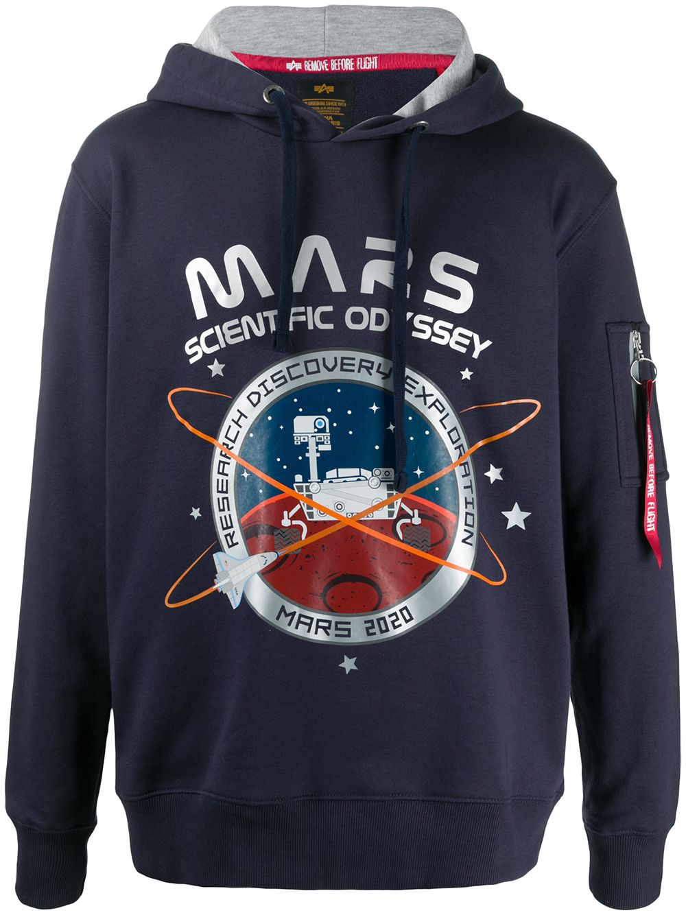 Alpha Industries-OUTLET-SALE-Mission To Mars Hoody Sweatshirt-ARCHIVIST