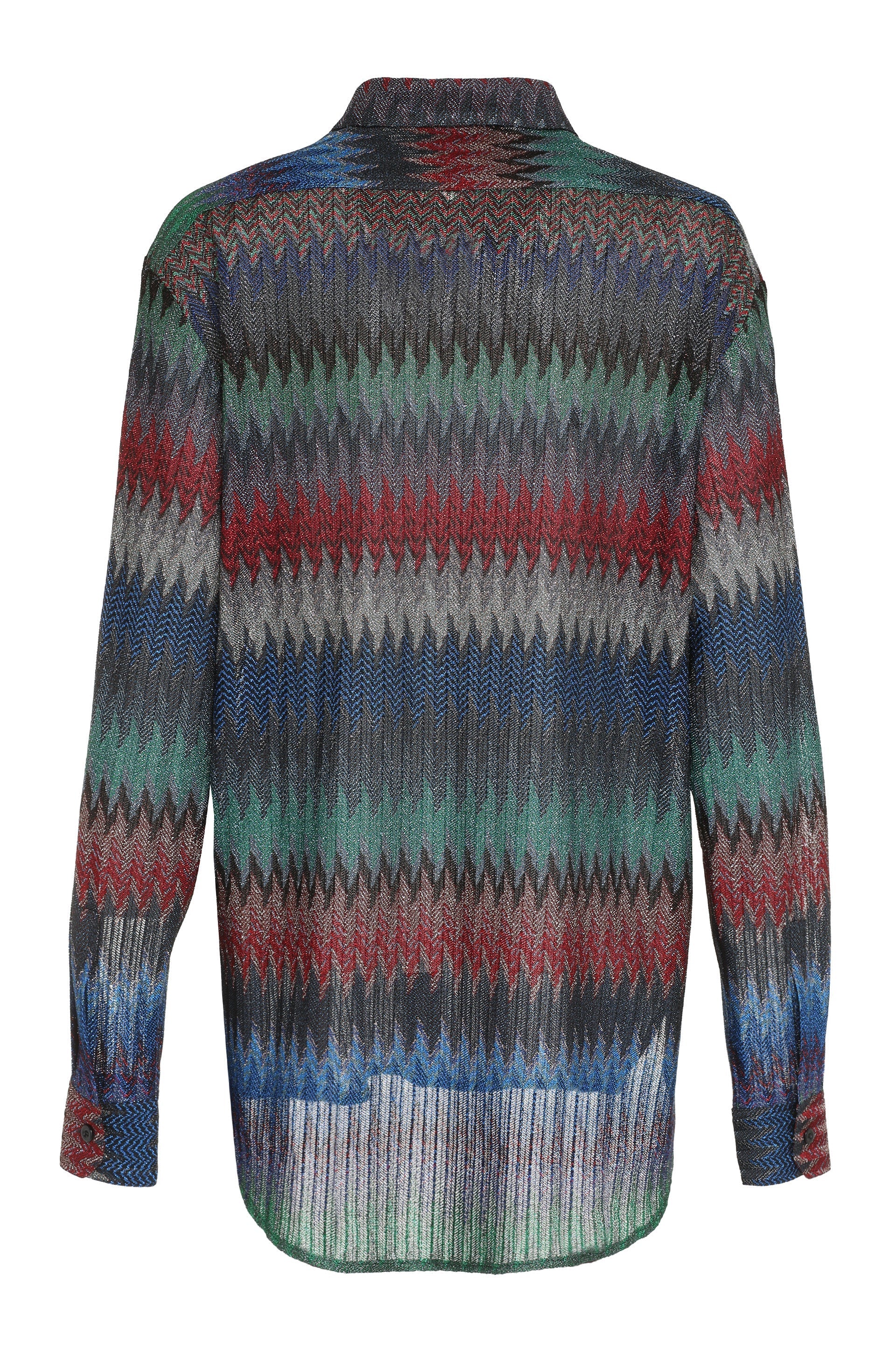 Chevron knit shirt-Missoni-OUTLET-SALE-ARCHIVIST