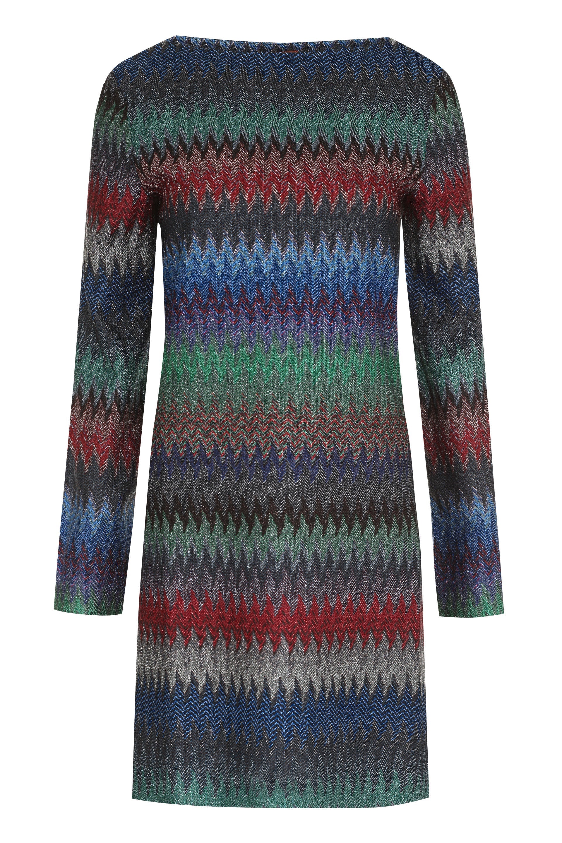 Chevron lurex knit dress-Missoni-OUTLET-SALE-40-ARCHIVIST